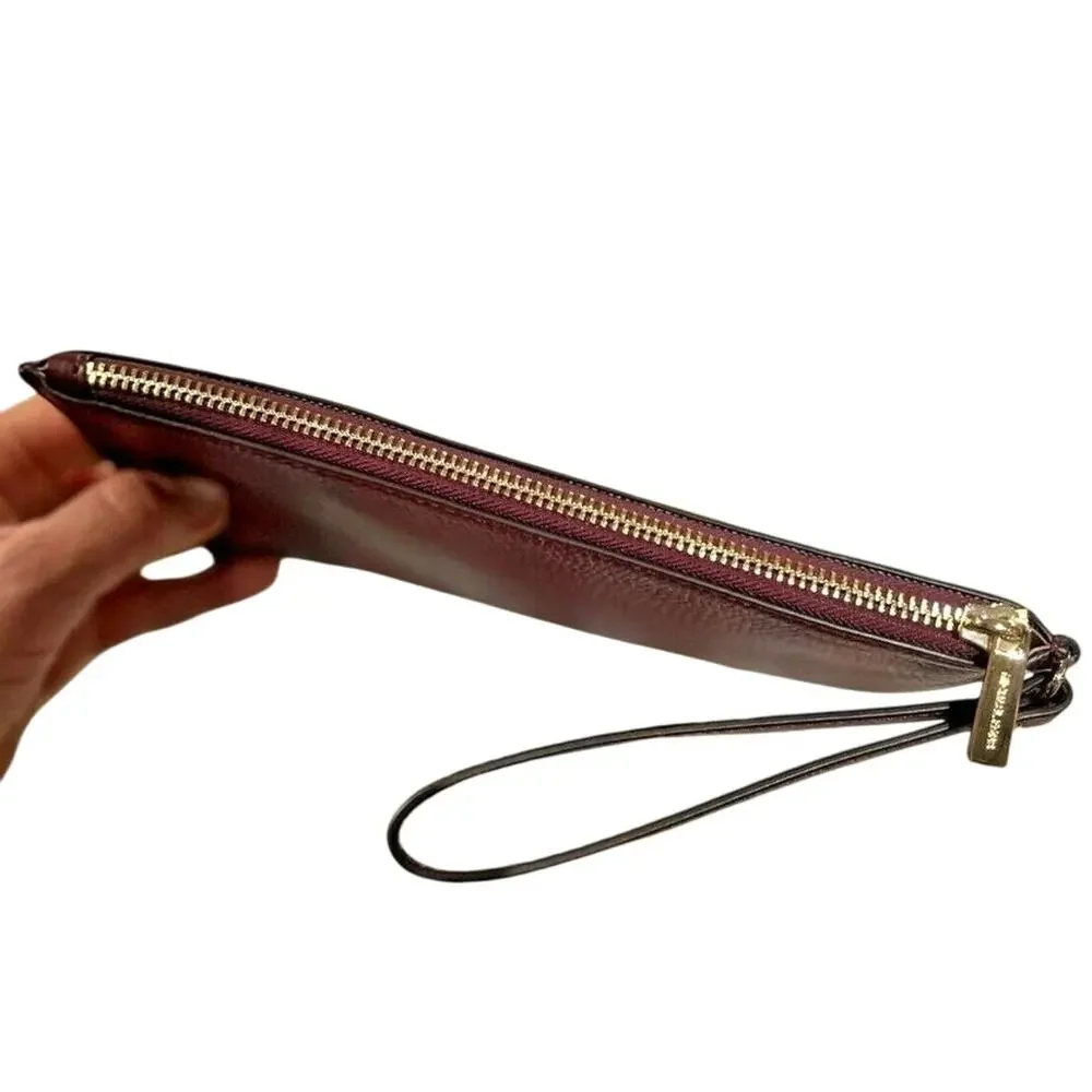 MICHAEL KORS Jet Set Large Leather Clutch Wristlet Wallet New with Tag MSRP $258